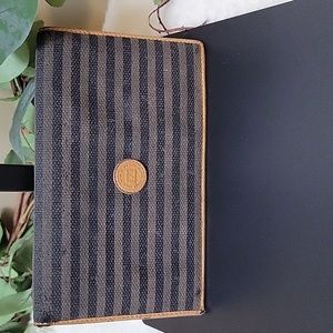 Rare Vintage Fendi Bi Fold Wallet in Stripe